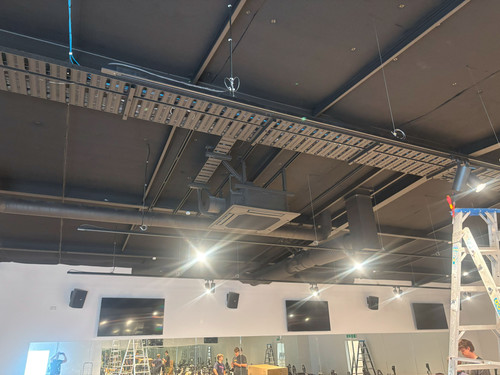  Autex AAB 35-50 Black,  installed by Southtile Insulation held up with insulation anchors.