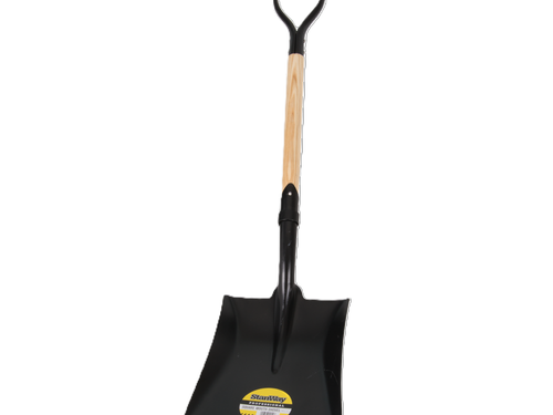Stanway trade-quality square mouth shovel with hickory D-handle by Southtile Ltd
