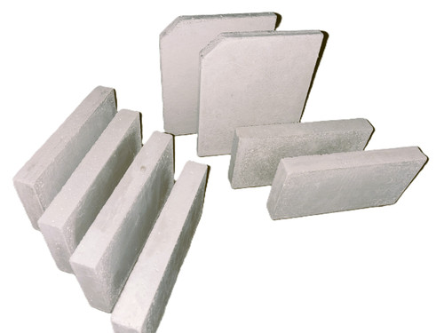 Log-burner Fire Brick Set Jayline Spit Fire 8x Bricks by Southtile Ltd