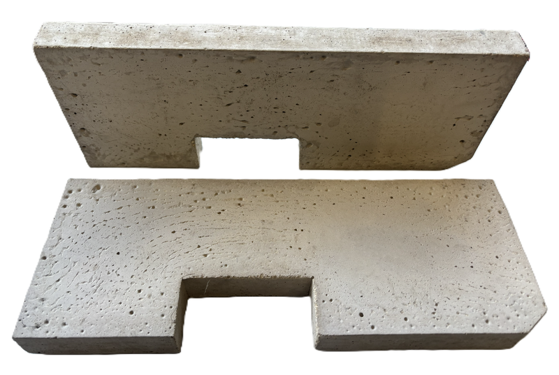 Log Burner Fire Brick Baffle Set of 2 Suitable for AquosFires by Southtile Ltd 