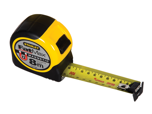 STANLEY 8m Fat Max Magnetic Tape Measure by Southtile Ltd