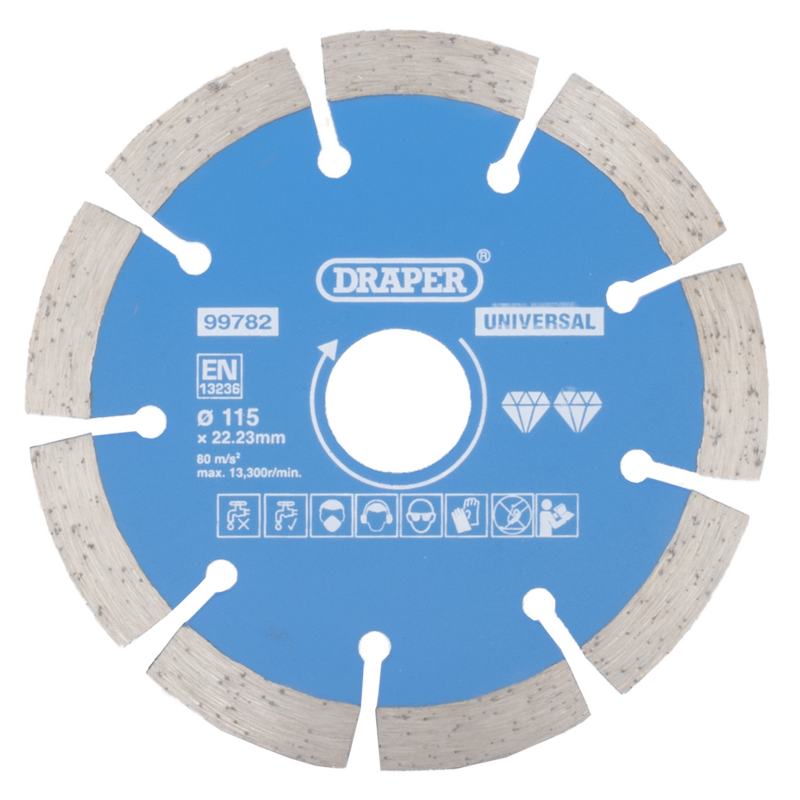 Draper Segmented Diamond Blade 115mm 