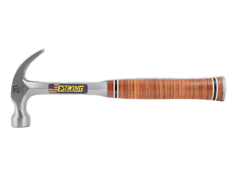 Estwing 20oz Curved Claw Hammer Leather Grip by Southtile Ltd
