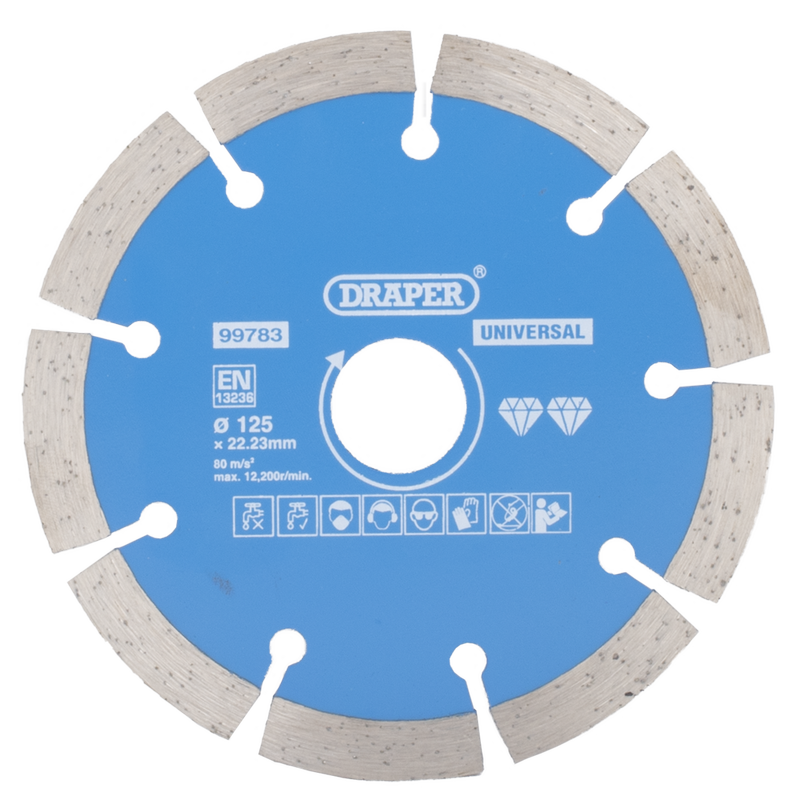DRAPER 125mm Segmented Diamond Blade