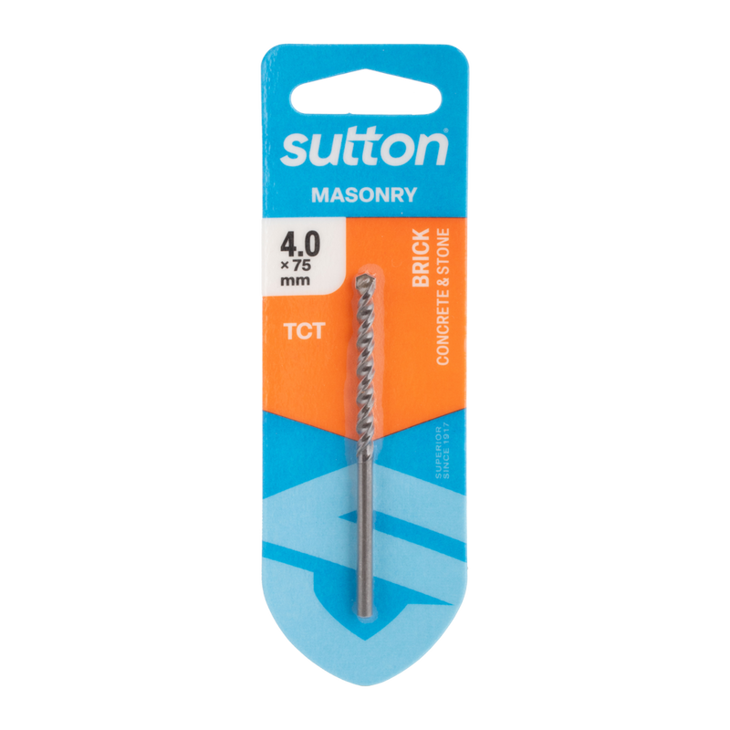 Sutton TCT Masonry Drill Bit – 4.0mm x 85mm by Southtile Ltd 
