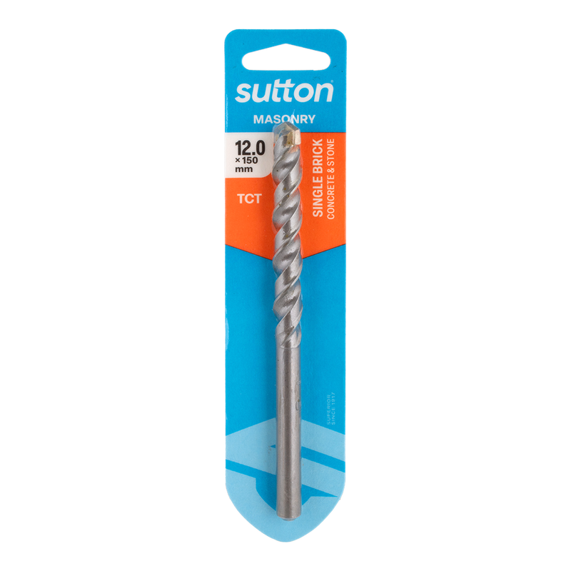 Sutton TCT Masonry Drill Bit –12mm x 150mm by Southtile Ltd 