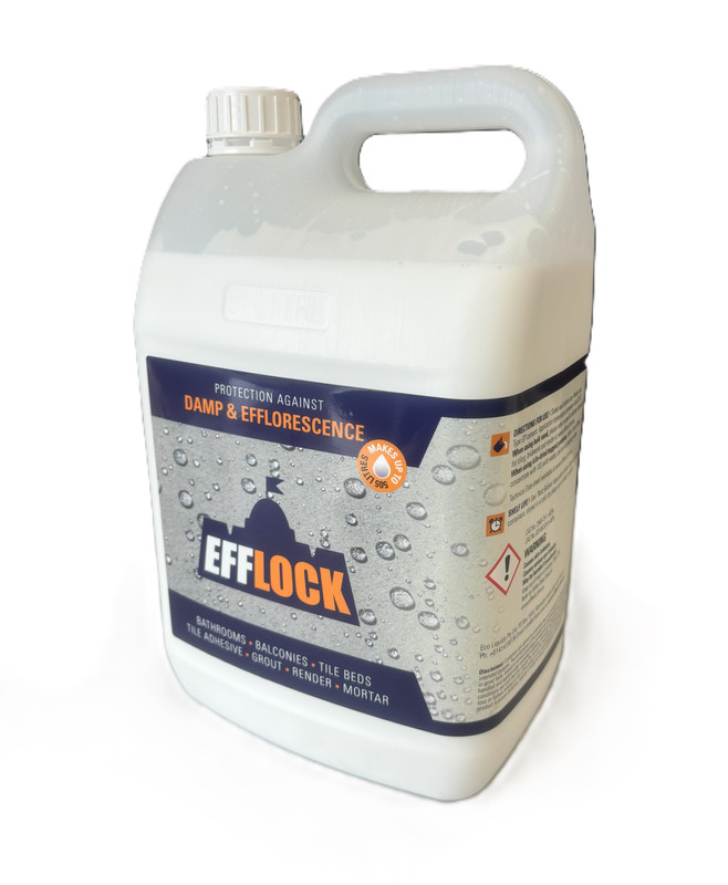 Protection against damp & Efflorescence Efflock 