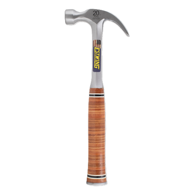 Estwing 20oz Curved Claw Hammer Leather Grip by Southtile Ltd