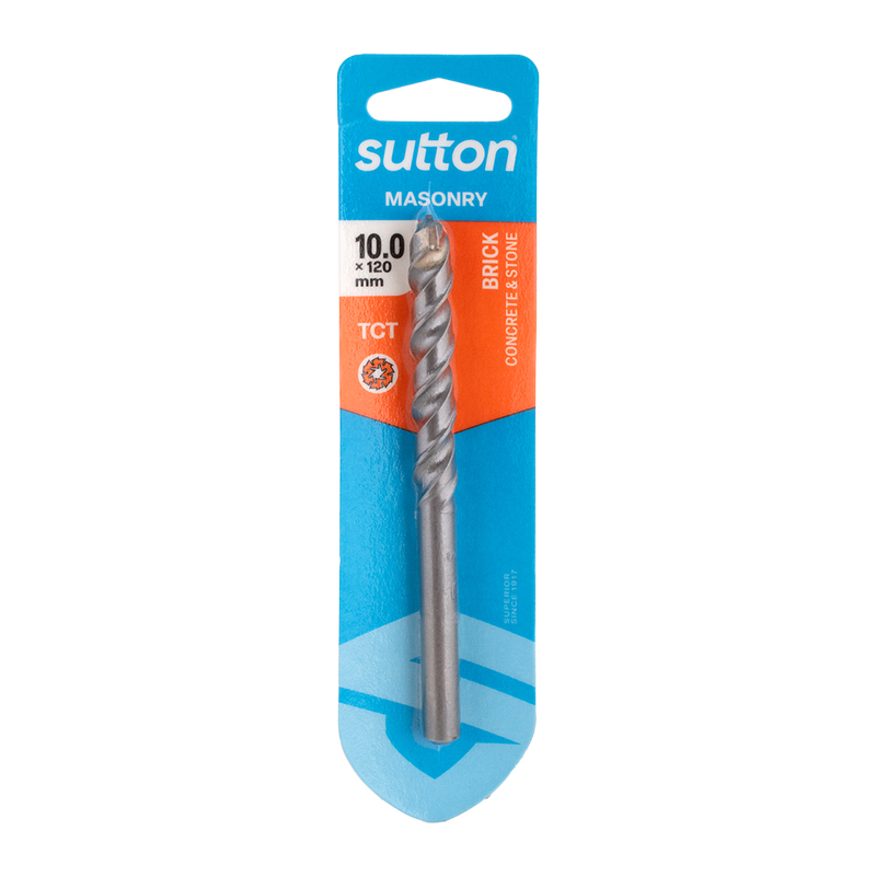 Sutton TCT Masonry Drill Bit 10mm x 120mm by Southtile Ltd