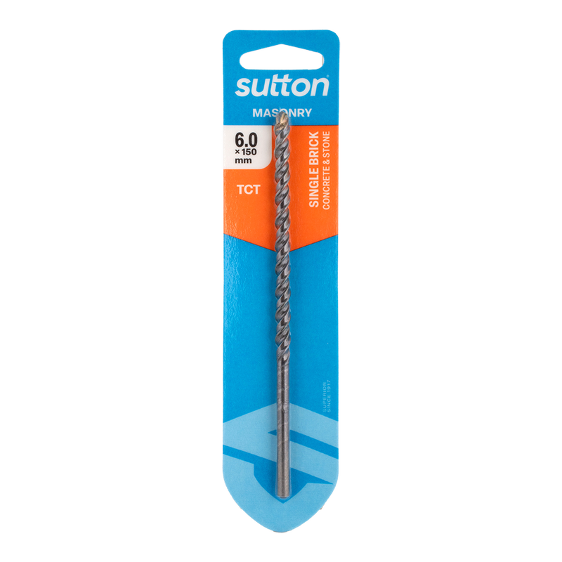 Sutton TCT Masonry Drill Bit 6mm x 150mm by Southtile Ltd 