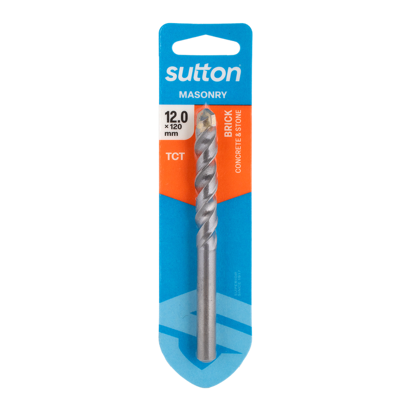 Sutton TCT Masonry Drill Bit – 12mm x 120mm by Southtile Ltd 
