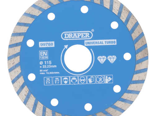 DRAPER 115mm Turbo Diamond Blade