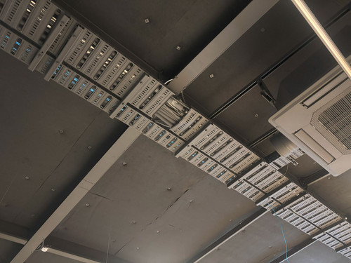  Southtile Insulation install of  Autex AAB 35-50 Black to the ceiling.