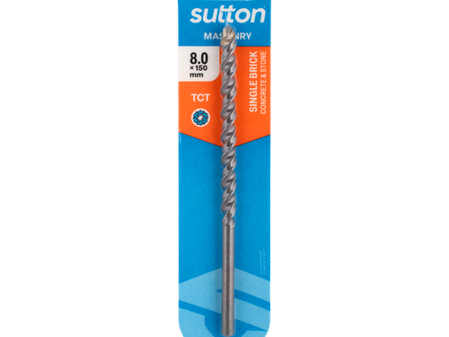 Sutton TCT Masonry Drill Bit 8.0mm x 150mm by Southtile Ltd 