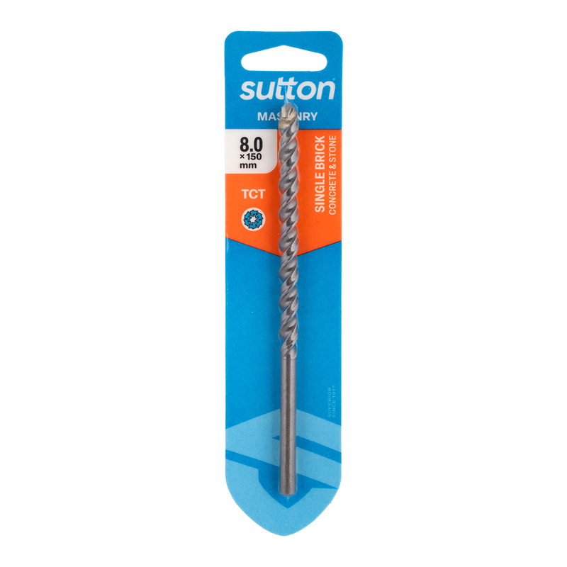 Sutton TCT Masonry Drill Bit 8.0mm x 150mm by Southtile Ltd 