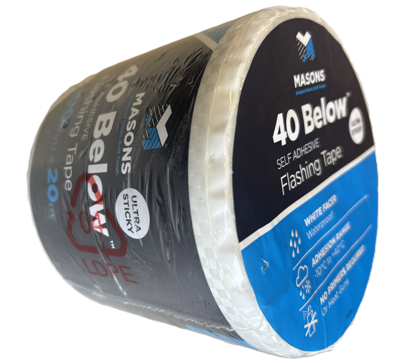 Masons 40 Below™ Flashing Tape – 100mm x 20m by Southtile Ltd 