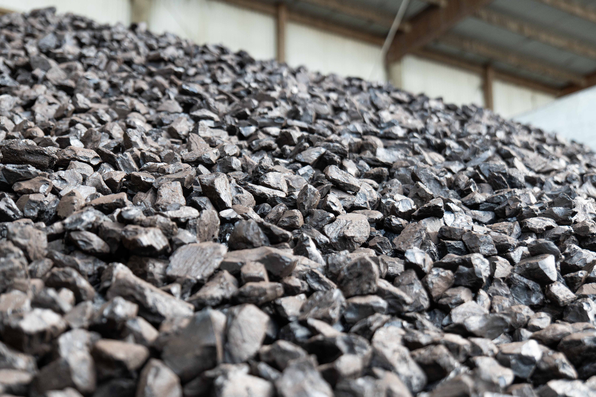 Pile of coal for pick up or delivery