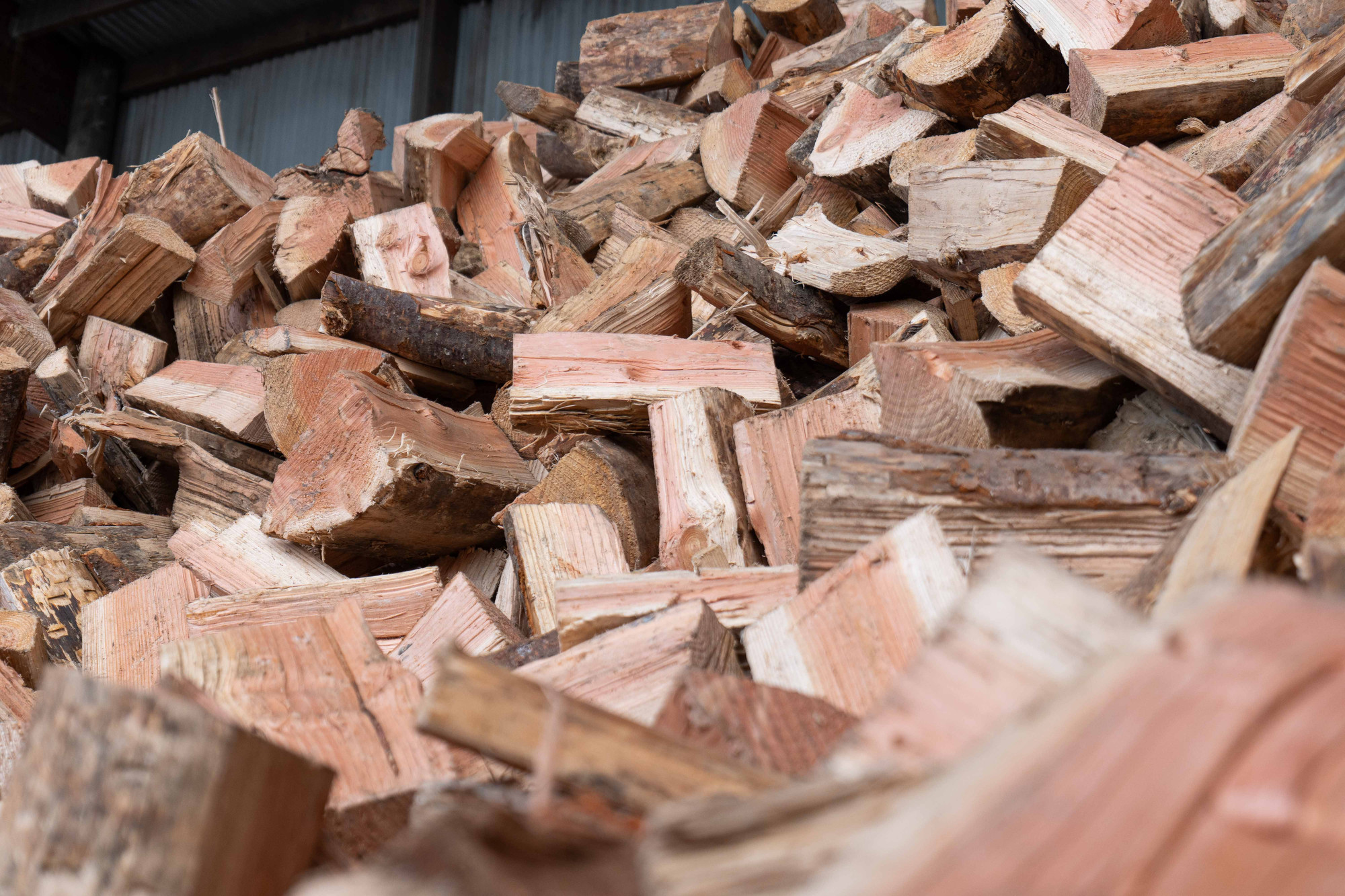 Pile of wood for pick up or home delivery