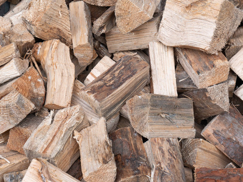 Pile of gum firewood