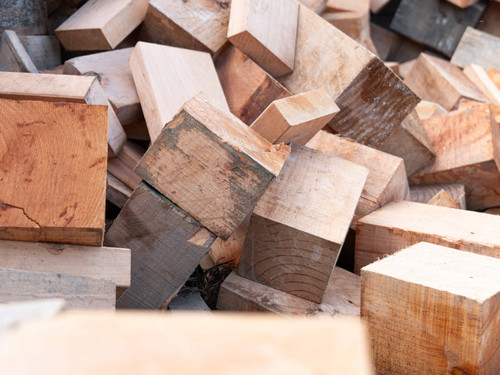 Pile of macrocarpa wood