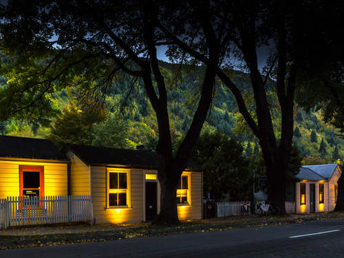 Cottage Lighting in Arrowtown's historic precinct by Tansley Electrical