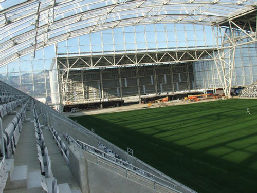 Dunedin's Forsyth Barr Stadium with electrical work by Tansley Electrical as part of Milburn Electrical