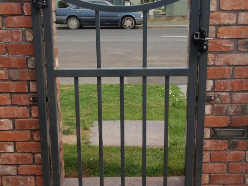 Modern wrought iron gate