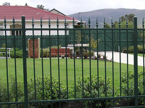 Classic wrought iron fence