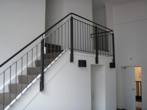 Interior staircase balustrade