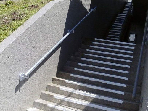 Modern outdoor handrail