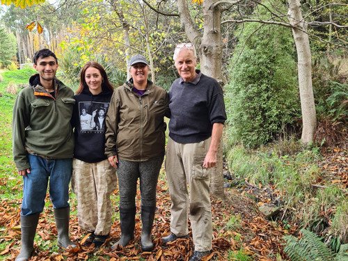 Simon with the Team from Araiteuru Marae