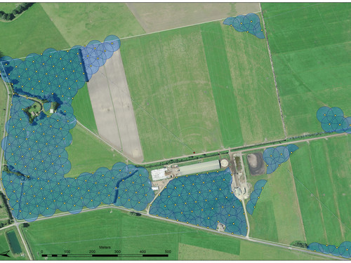 Pivot Farm Layout SSS Irrigation fixed grid / solid set system design