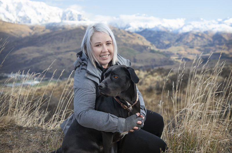 Pawsome idea: Queenstowner Jess McDonell and her rescue pooch, Poppy