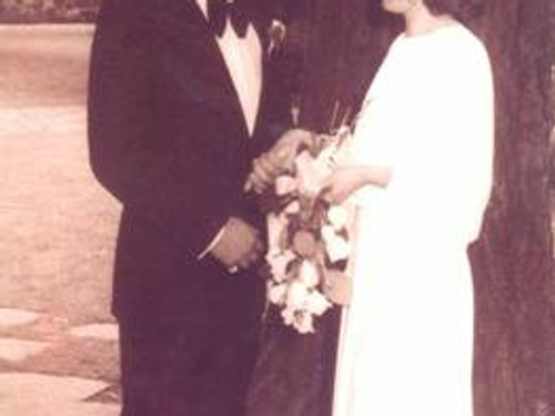 Richard and Lyn on their wedding day