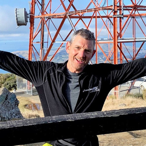 One of twelve summits of Mt Cargill during the Longest Shortest Day event which gave Malcolm Law almost 23,000 feet to add to his target of climbing one million feet in a year to raise money for Mental Health New Zealand.