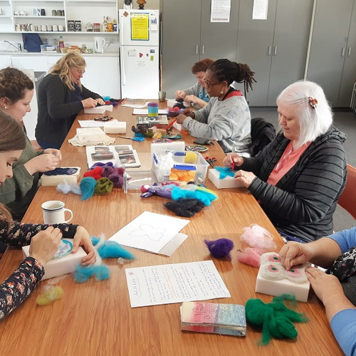 A new Women's Art Group at the Valley Project community rooms was established with the idea to bring together women who are new to Dunedin to make connections with others in their community