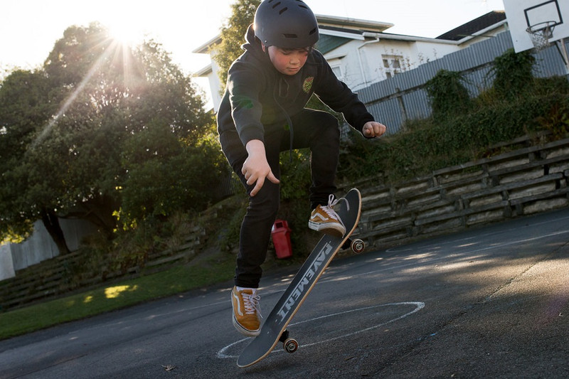 Otago Polytechnic student Jimmy Hay hopes his community skateboarding programme in schools will help combat negative stereotypes sometimes associated with the sport