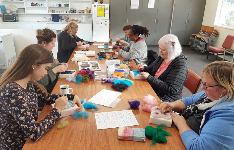 A new Women's Art Group at the Valley Project community rooms was established with the idea to bring together women who are new to Dunedin to make connections with others in their community