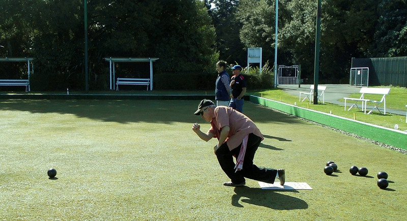 Magnus McGee enjoys a game of bowls at the Opoho Bowls Club, which was destined to become a carpark until the community rallied in 2008 to protest against the proposed changes to Lovelock Ave.