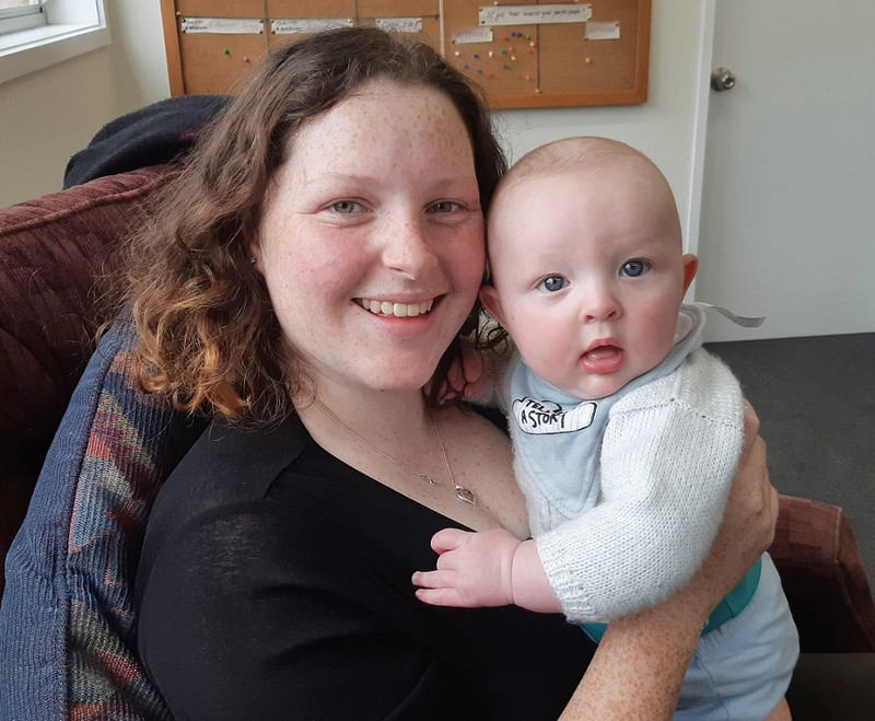 Young Parents group facilitator Nika Wood with her young son Elijah is keen to meet other parents her age