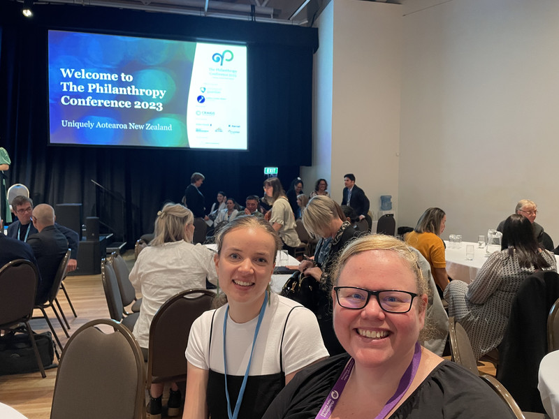Jess and Jody at the Philanthropy NZ Conference