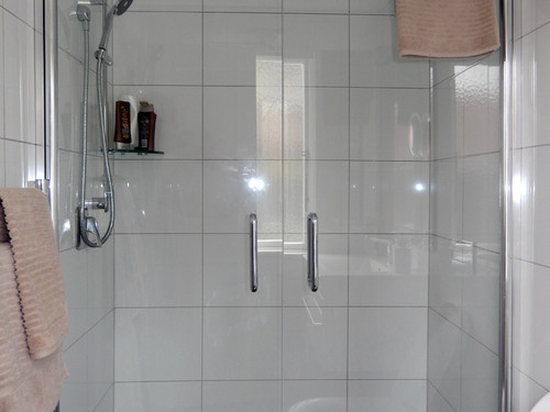 Showers and bathrooms from Custom Home Products. 