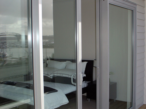 Sliding door from Custom Home Products. 