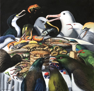 A Noisy Feathered Feast