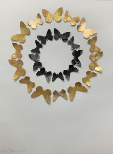 Gold and Black Butterflies