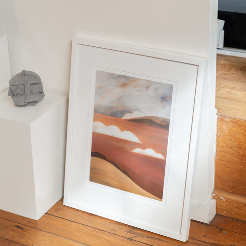 White box style framing on a limited edition print