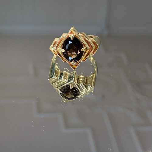 Echo Cocktail Ring Gold