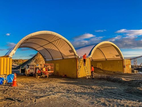 Double shelter, Oreti Beach 