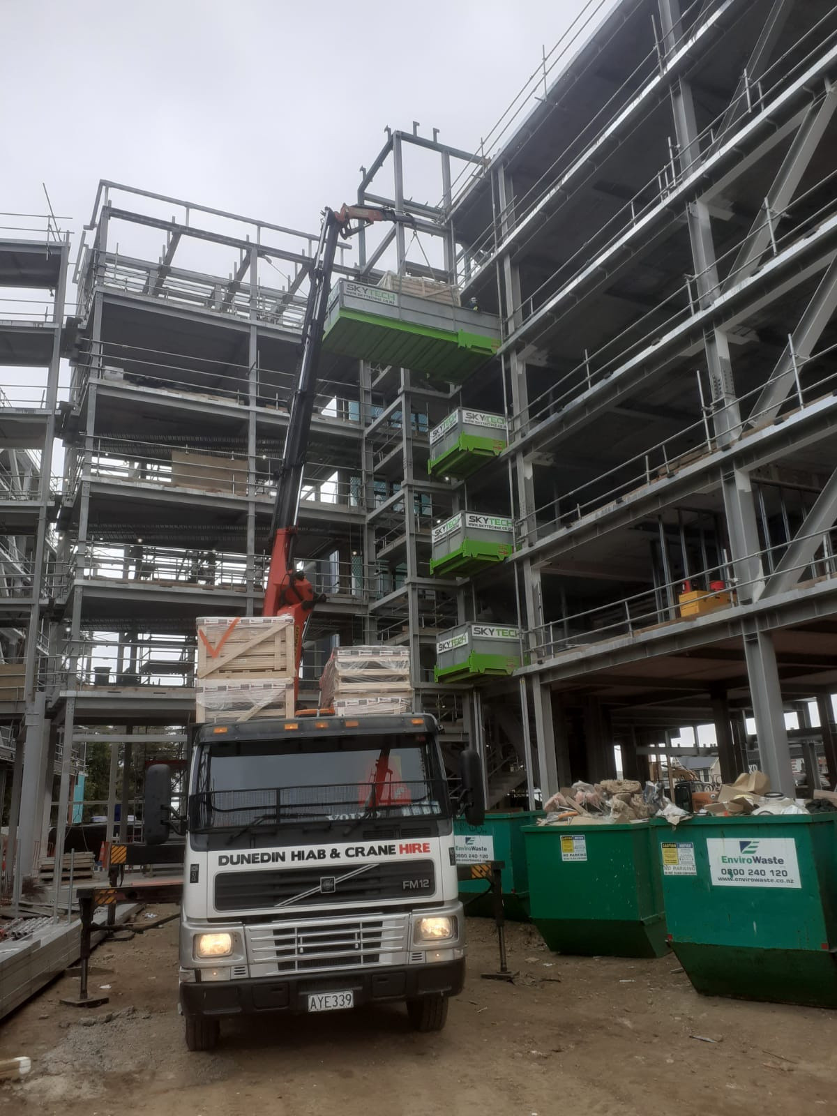 Services Dunedin Hiab and Crane Hire Hiab Truck Transport