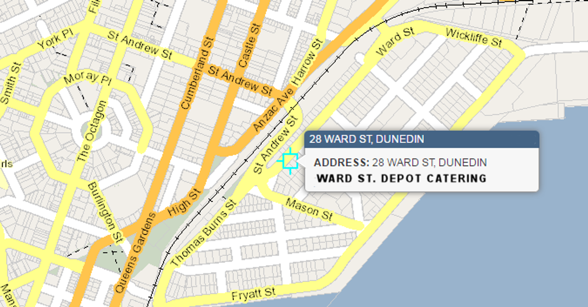 Contact Ward St Depot Dunedin Catering